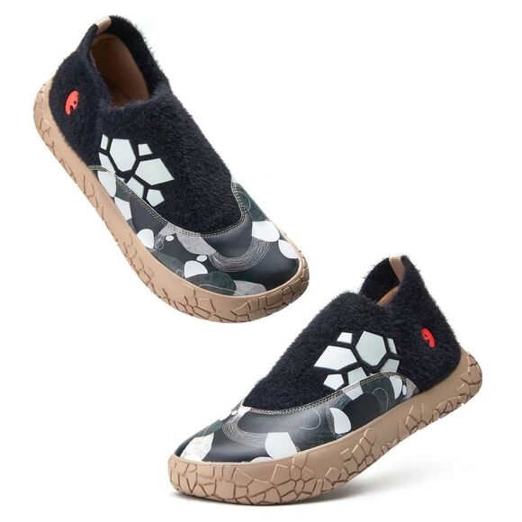 UIN Women's Walking Shoes Slip On Sneaker Toledo (MIDNIGHT PATH TRENCADS) - Picture 5 of 11